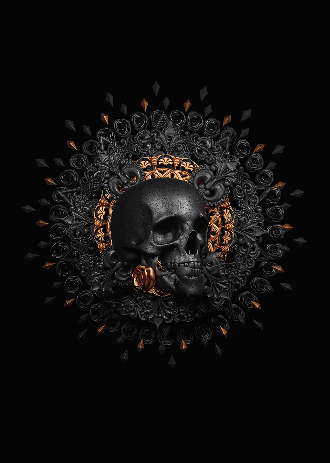 Skull Rose