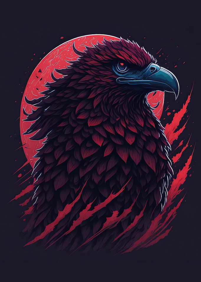 eagle head art