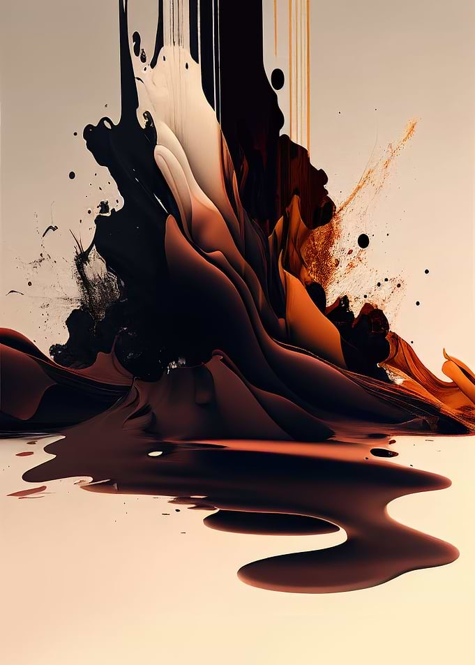 Abstract warm painting