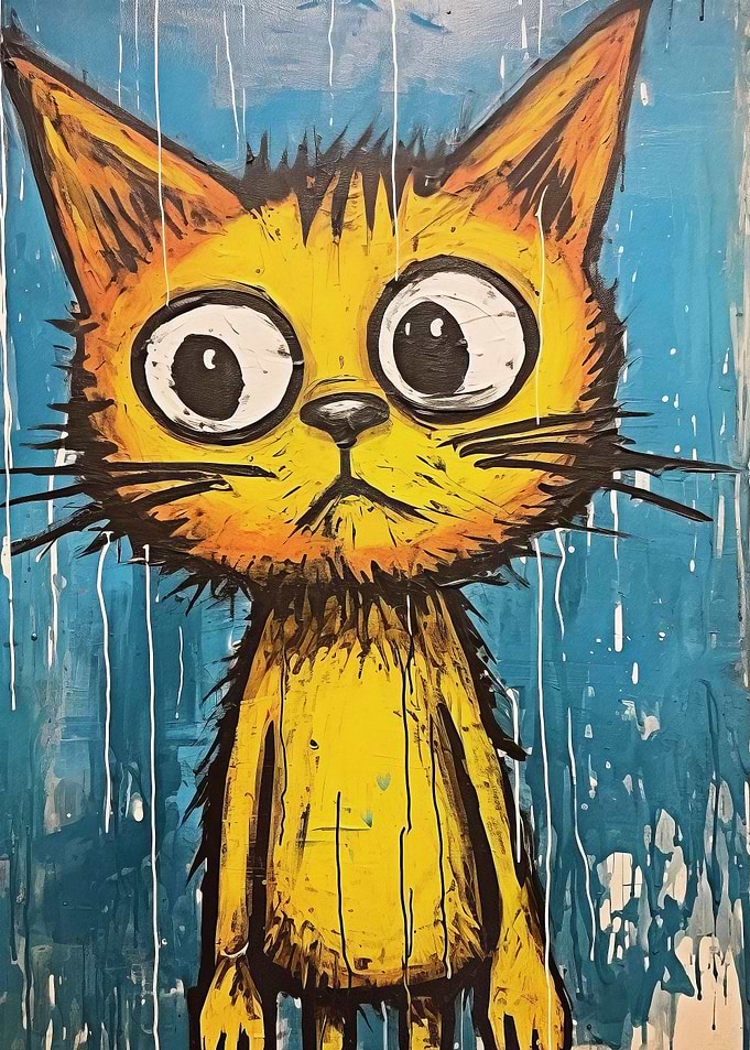Sad Yellow Cat