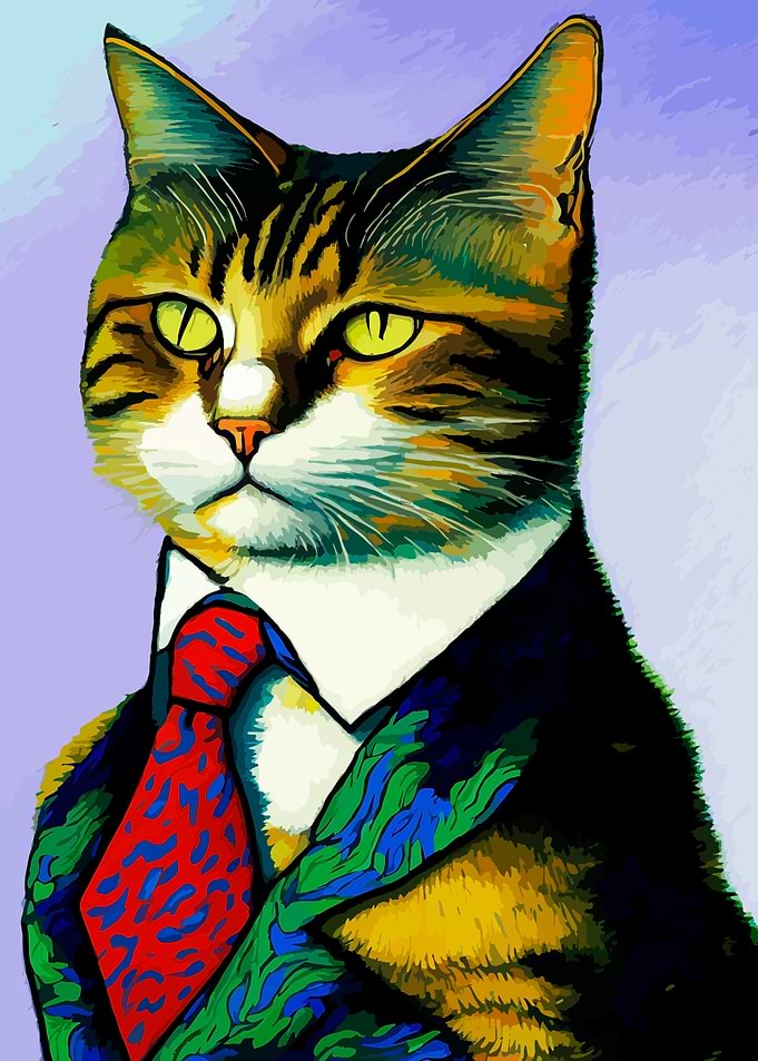 CAT BY VINCENT VAN GOGH