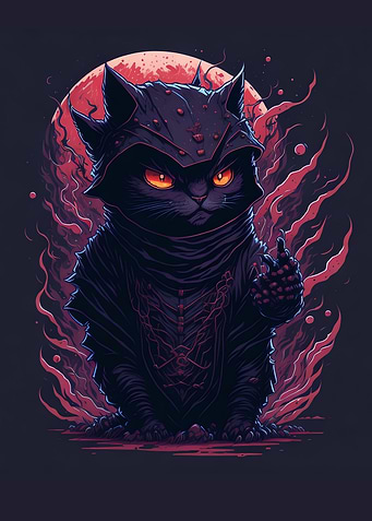 samurai cat