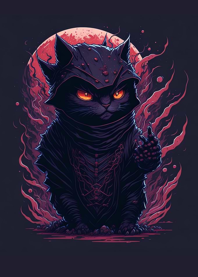 samurai cat