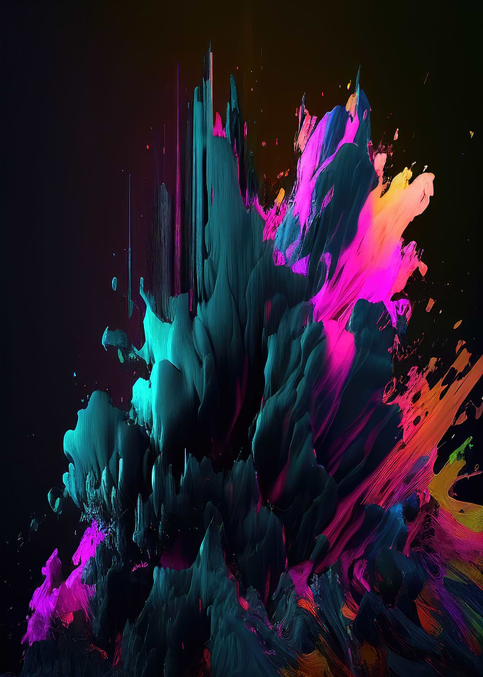Abstract smoke explosion