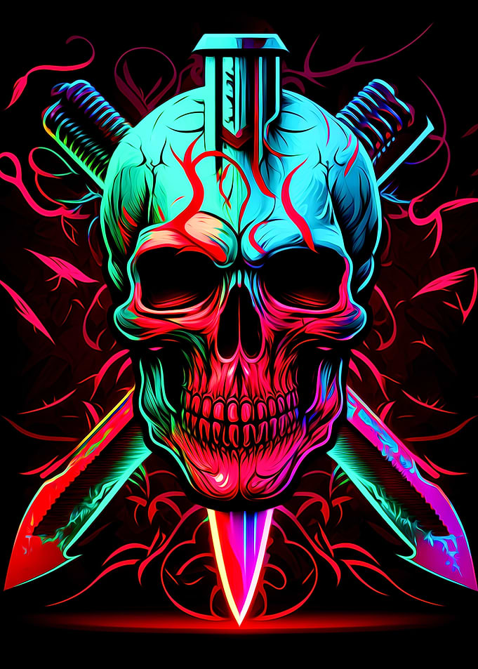 Skull and Knife