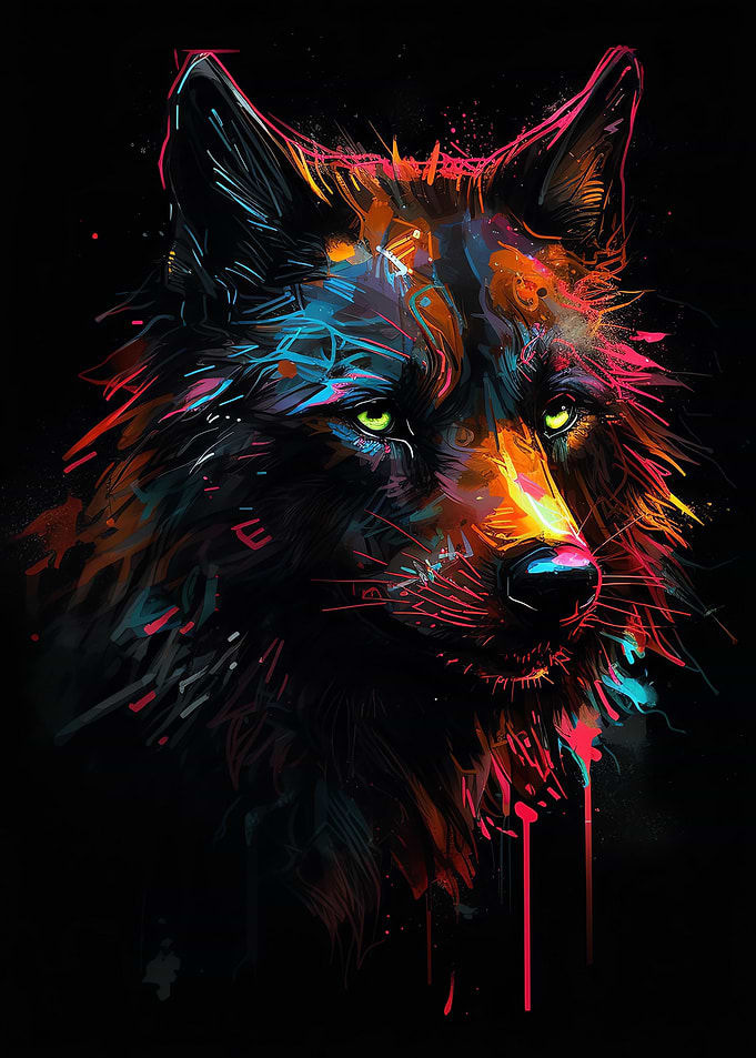 Wolf Painting Animal