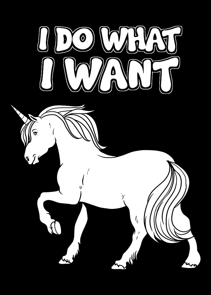 I Do What I Want Unicorn