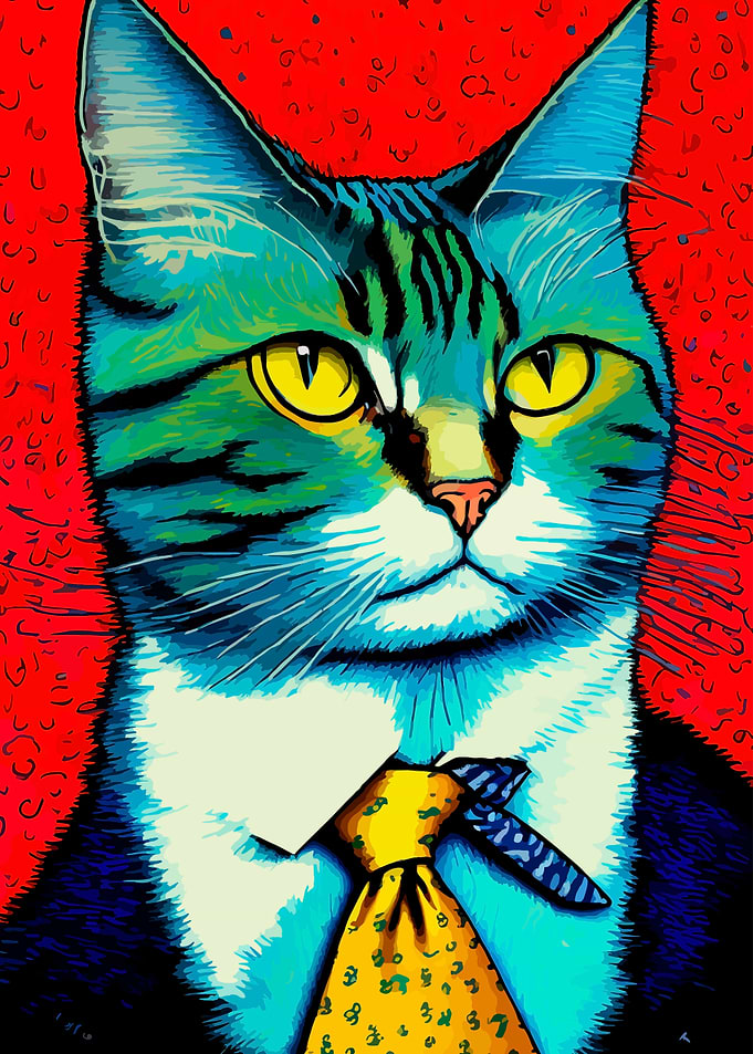 CAT BY VINCENT VAN GOGH