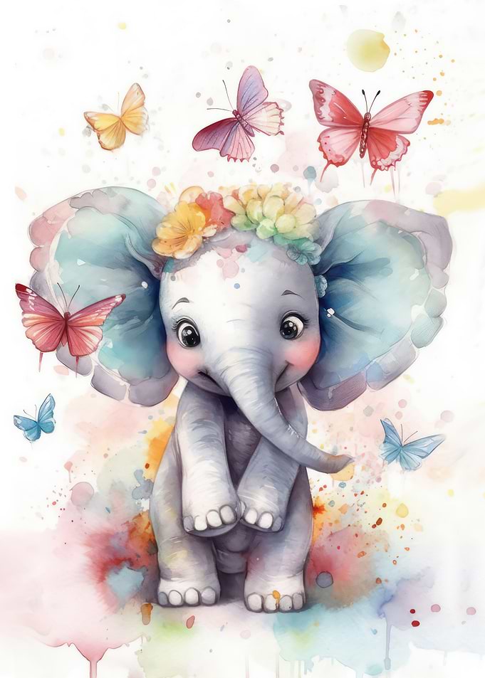 Funny Baby Elephant