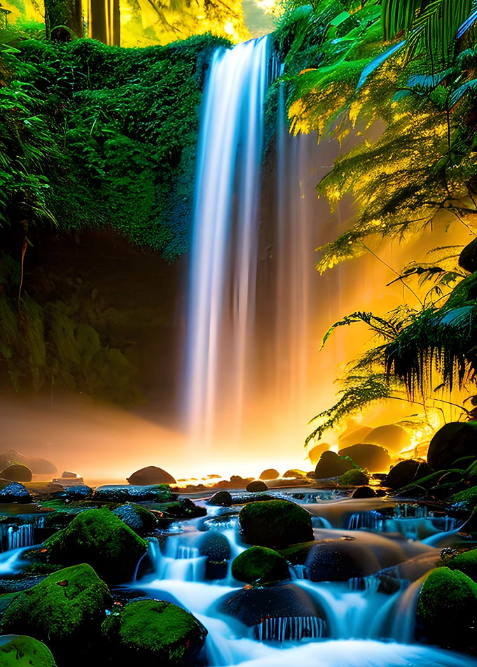 The Golden Waterfall