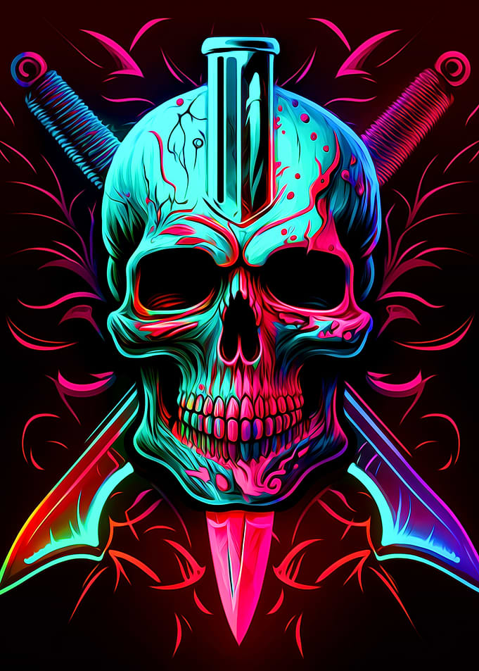 Skull and Knife