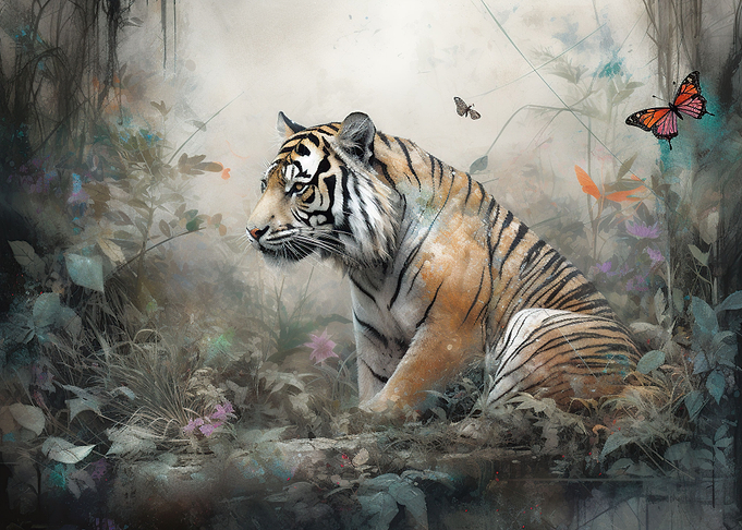 Tiger Spirit Digital Art