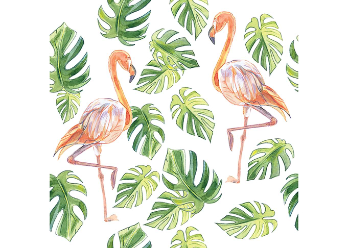 Pattern of leaves of palms
