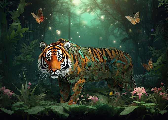 Tiger Dreamscape Artwork