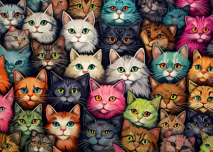 Colorful Cat Carnival