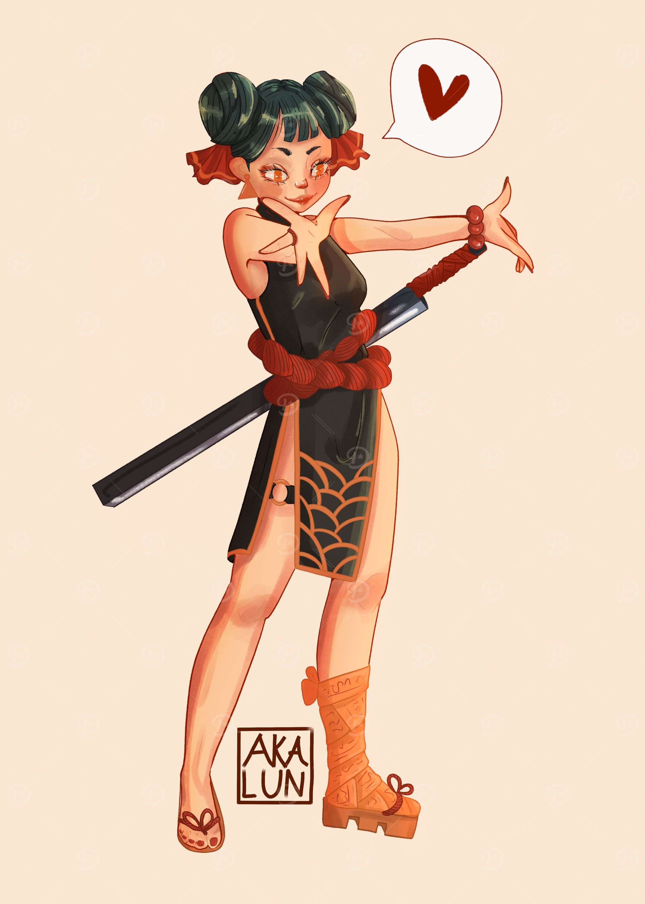 Cute warrior