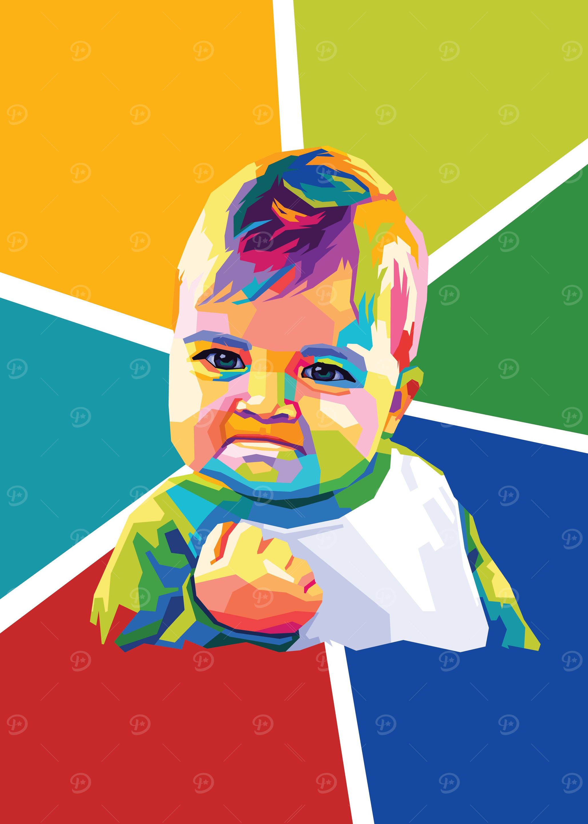 Kid Meme Wpap Pop Art