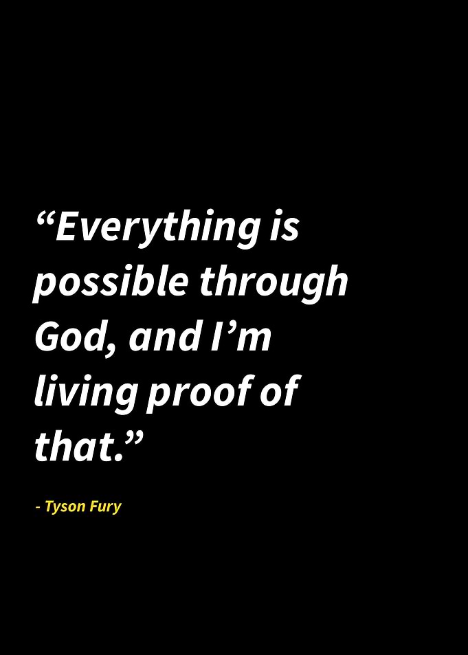 Tyson Fury quotes