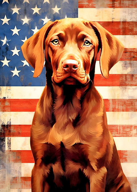 Freedoms Paws — metal poster wall art