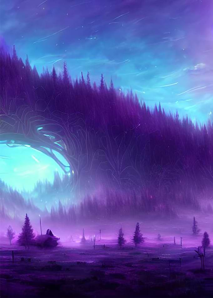 Purple Landscape