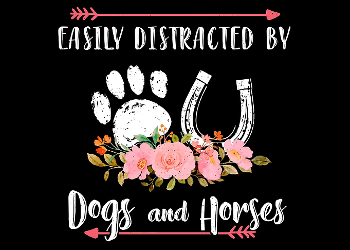 Love for horses dogs