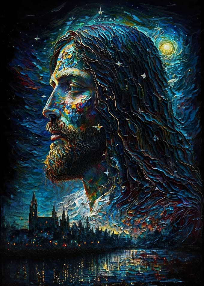 Oil Painting of Jesus