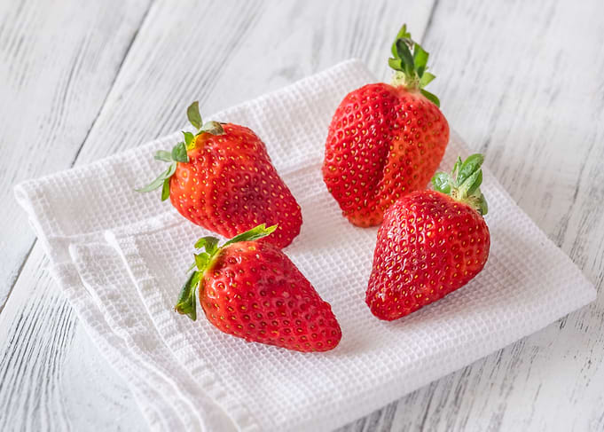 Fresh ripe strawberry