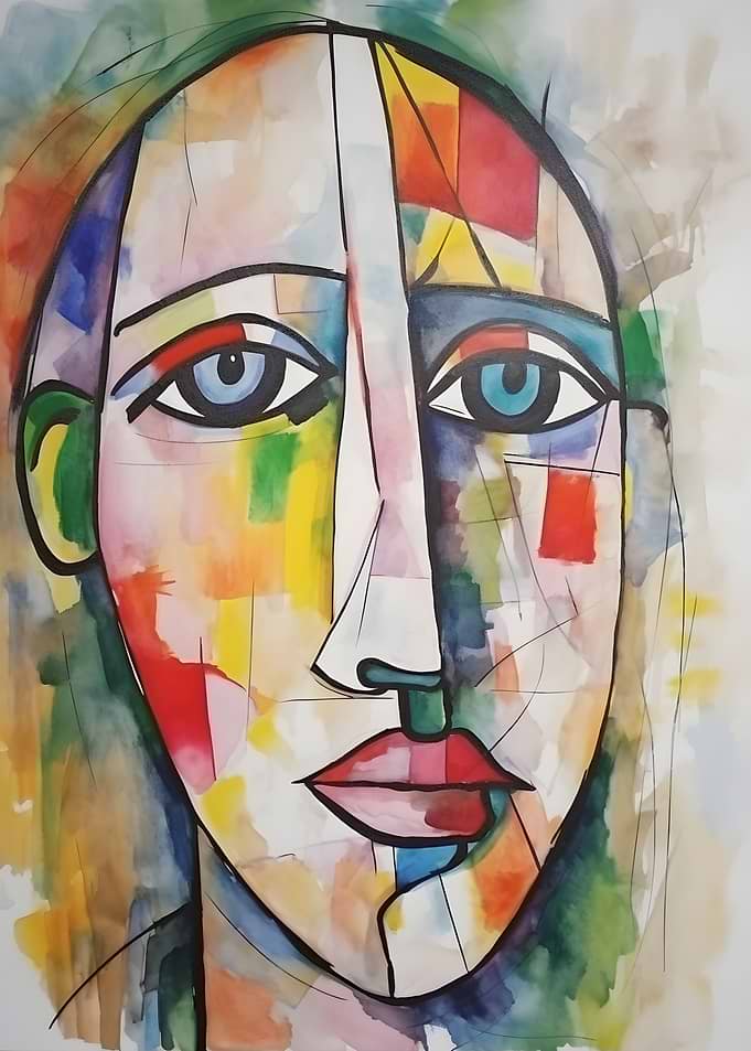 Abstract Art Face
