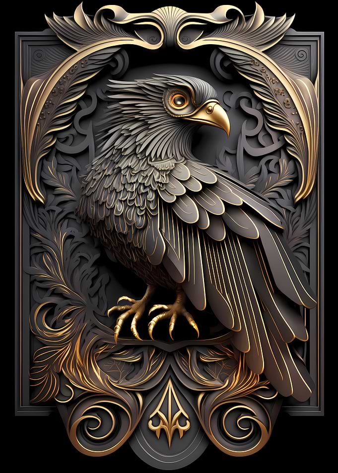 King Golden Eagle Art Deco