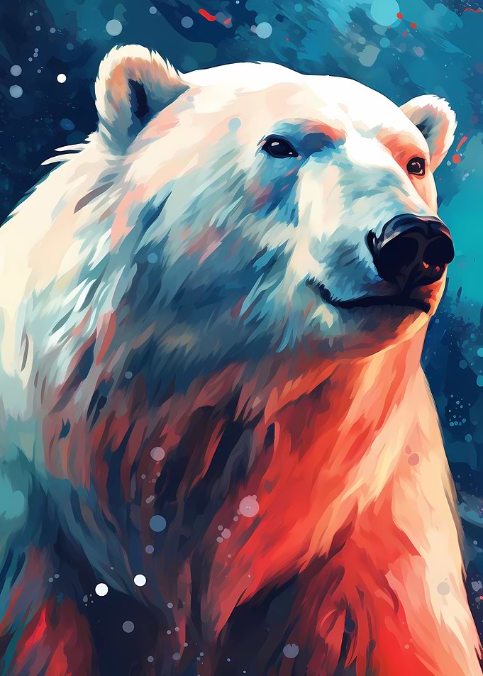 Polar Bear Colorful