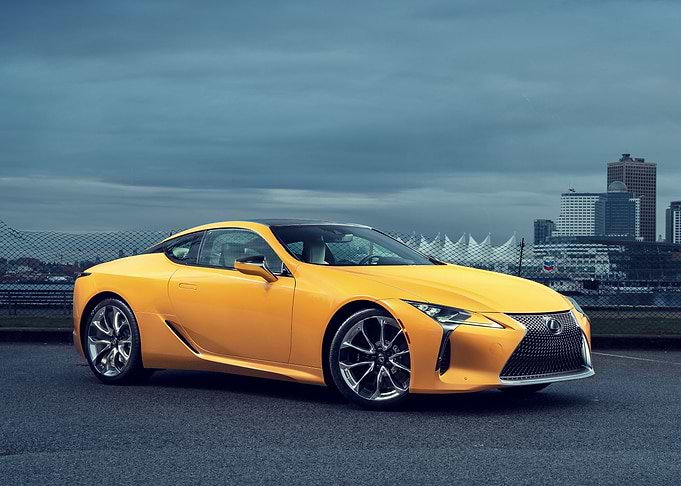 Yellow Lexus lfa