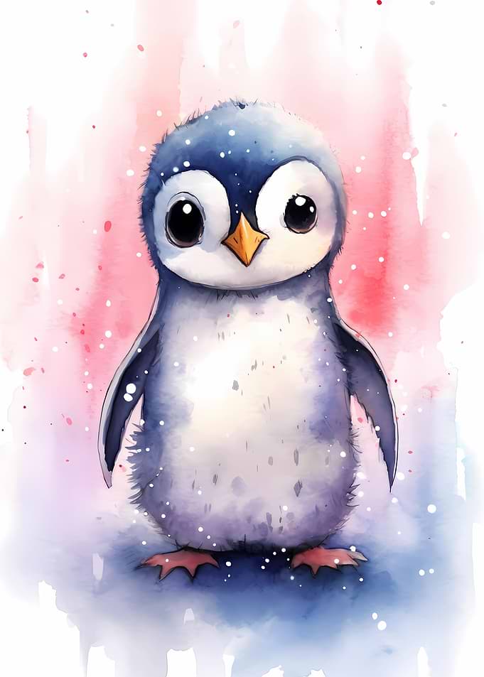 Penguin Watercolor