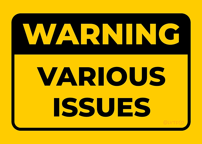 WARNING Various Issues