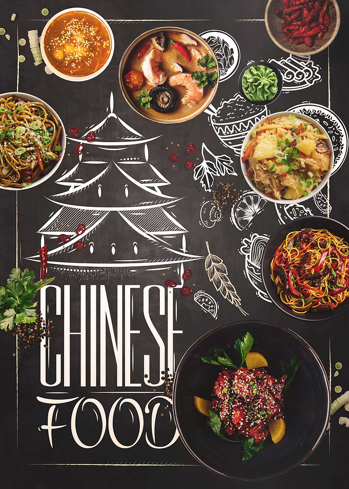 Chinese Snack Chalkboard