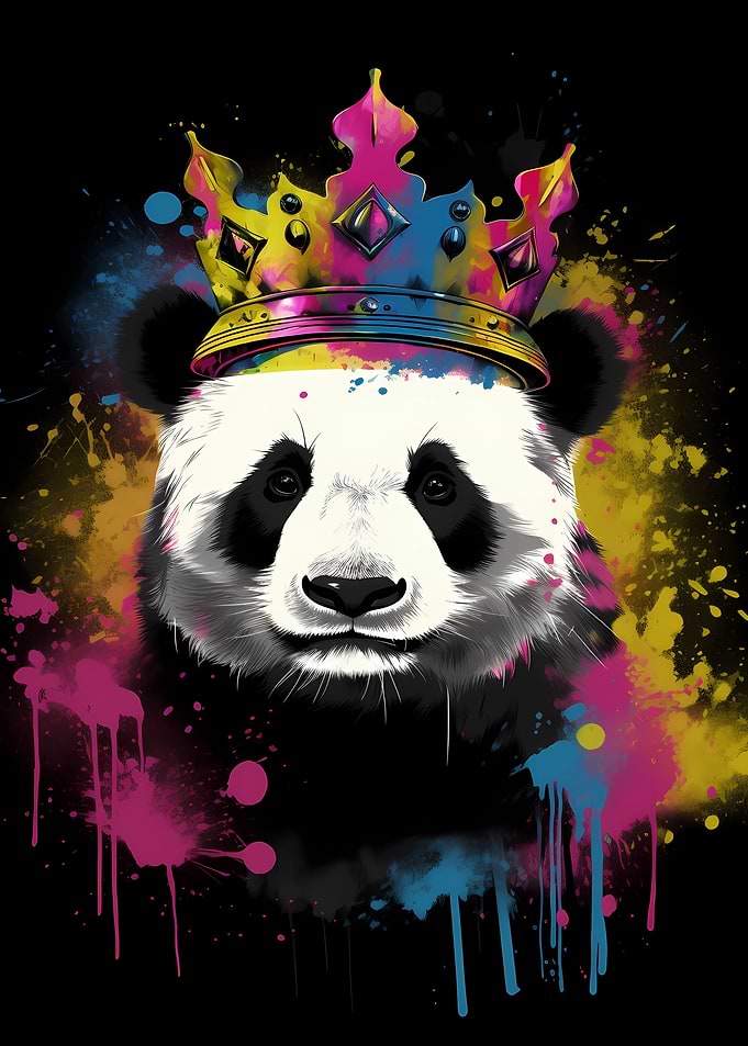 Panda With Crown