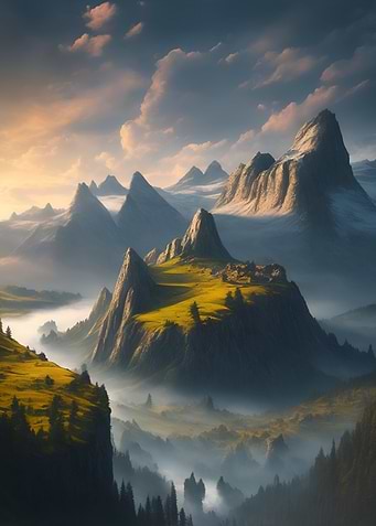 Dramatic landscape