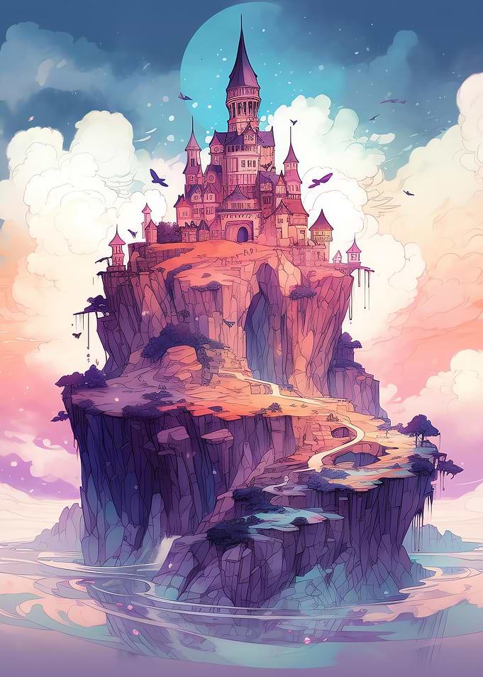 Watercolor Castle