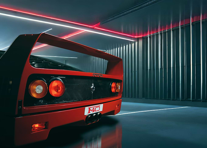 Retro Neon F40 Tail