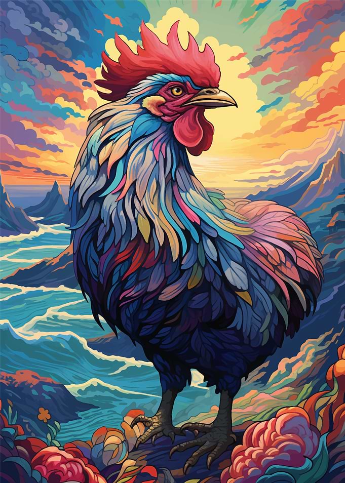 Chicken Vintage Retro