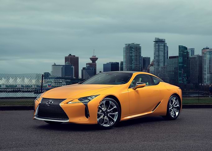 Yellow Lexus lfa