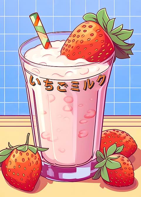 Sweet Strawberry Dreams — kitchen metal wall art