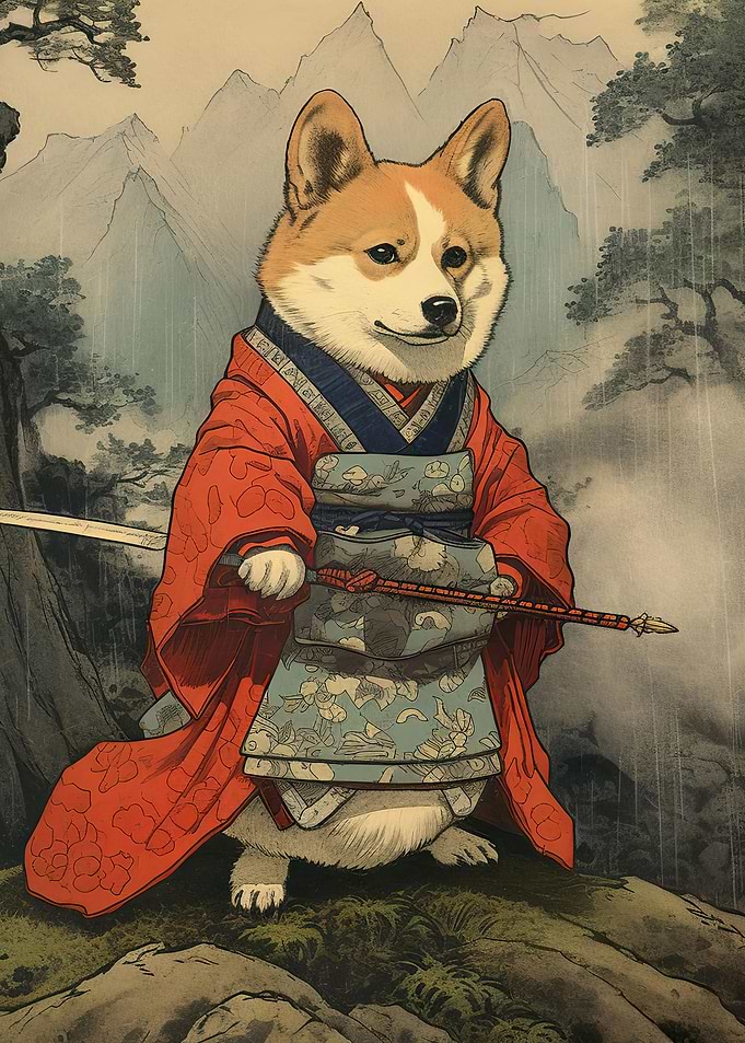 Corgi The Samurai
