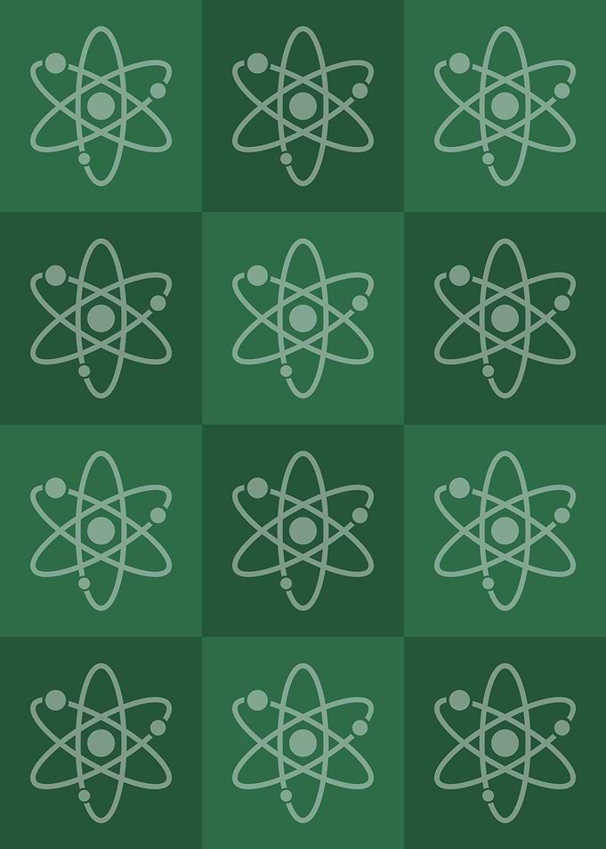 Atom Science Icons Pop Art