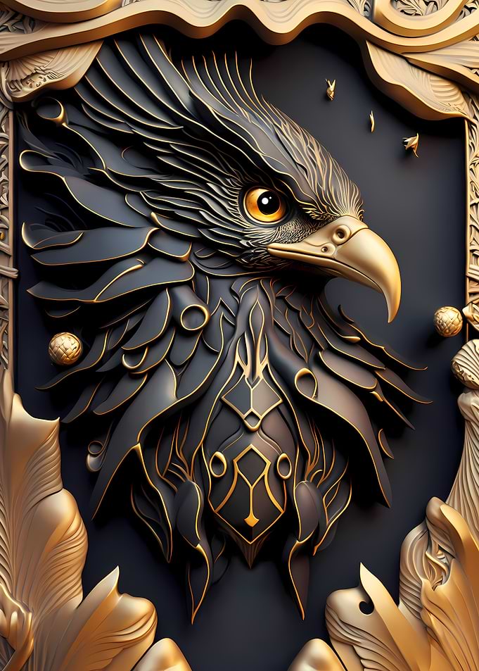 Golden Eagle Art Deco