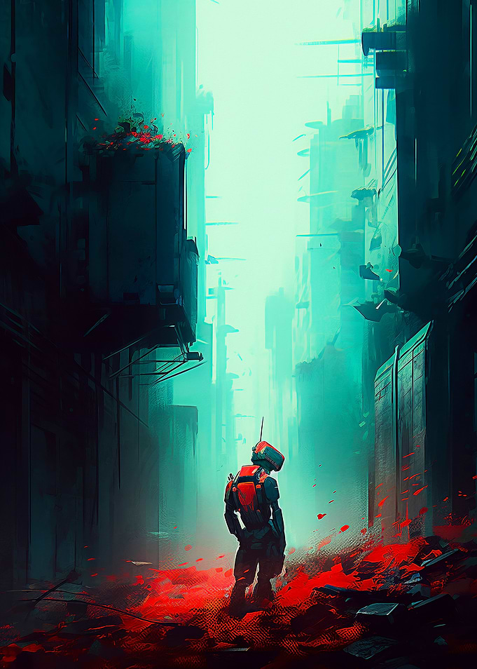 Lonely Humanoid Robot
