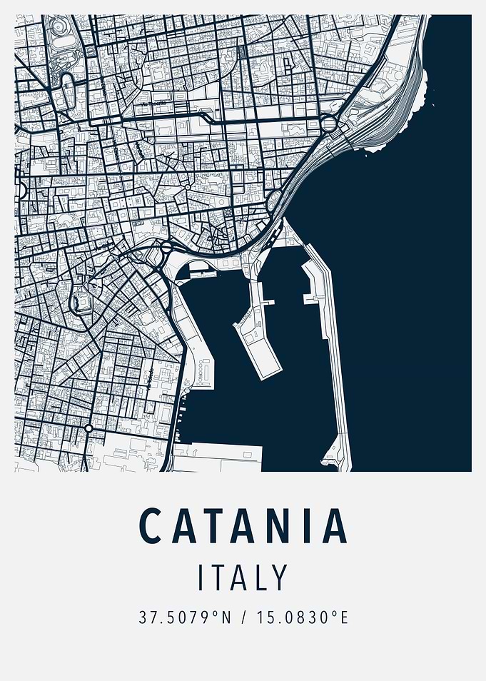 catania simple map
