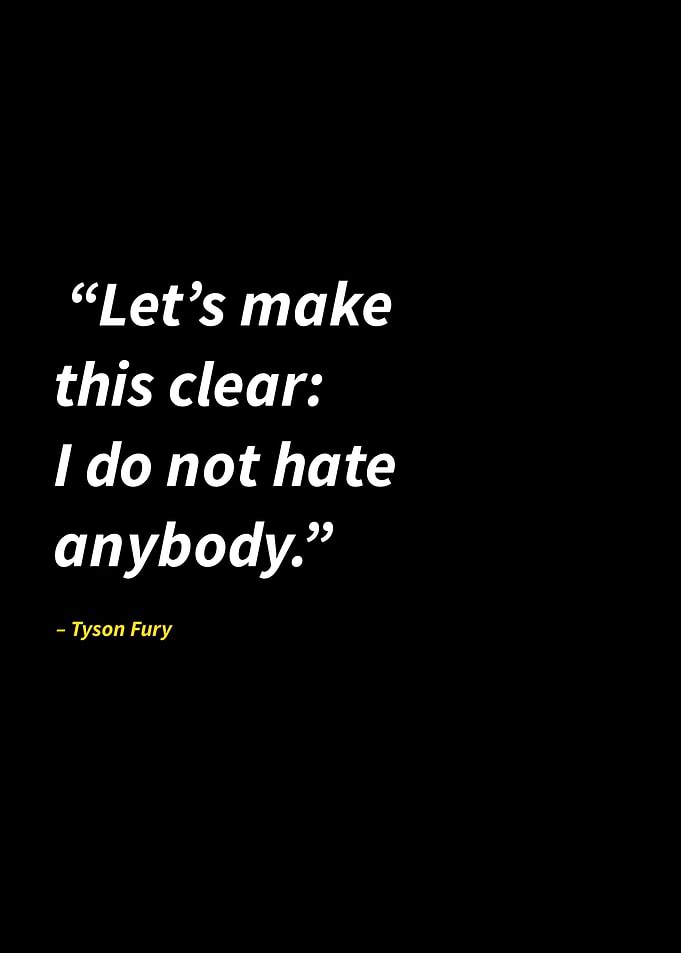 Tyson Fury quotes