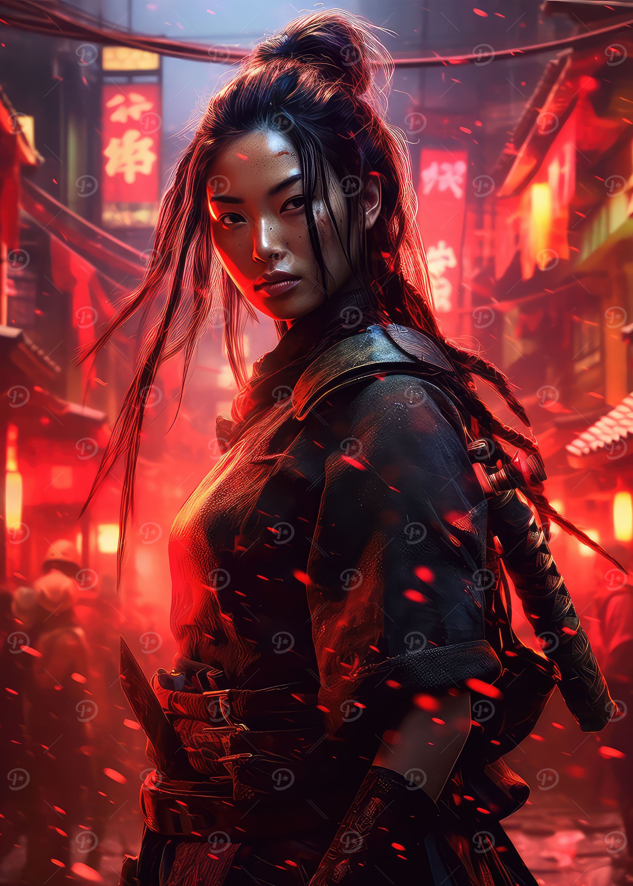 Woman samurai warrior