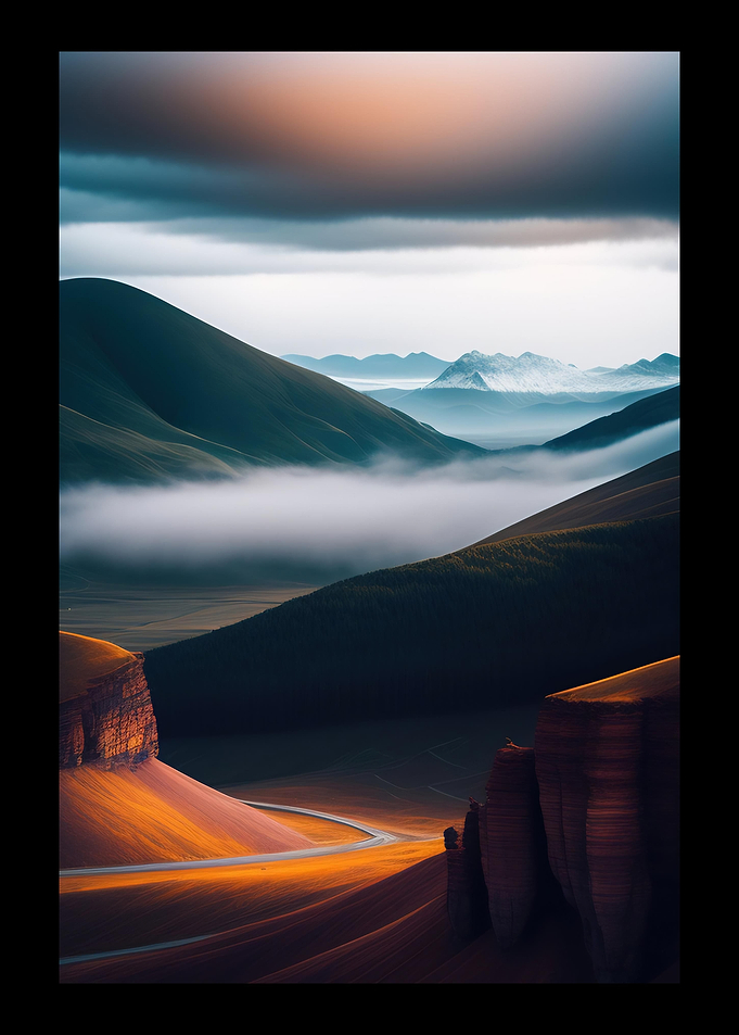 Road To Cloudy Mountains