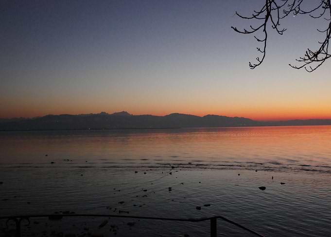 photo sunset at the lake 2